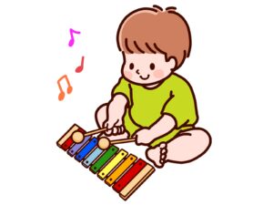 楽器を演奏する子ども